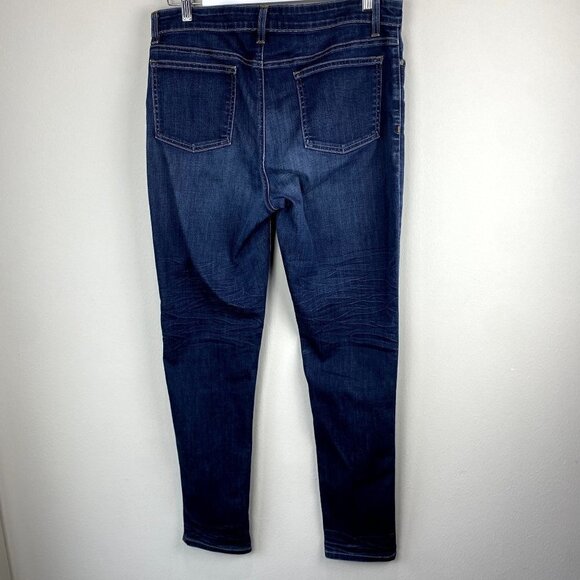 Eileen Fisher Skinny Jeans Dark Denim 12 - Picture 8 of 8